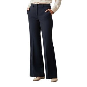 ELIE TAHARI Size 0 XS Navy Gabardine Dress Pants R $348
